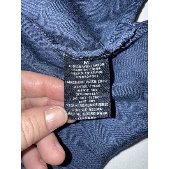 La Cabana Men’s Hawaiian Shirt, Blue, Size Medium, RN104521 - Picture 5 of 7